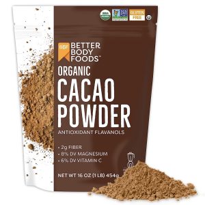 raw chocolate cacao powder